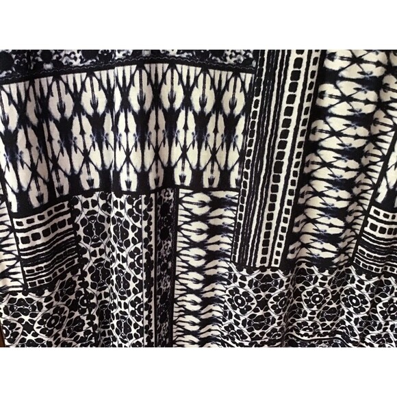 RXB Top Size L Blue Tie Dye Batik Boho Hippie Casual Lightweight Gypsy Prairie - Picture 3 of 8